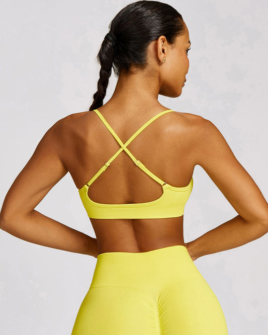 Cecilia Sports Bra - Yellow