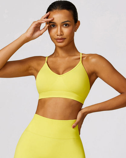 Cecilia Sports Bra - Yellow