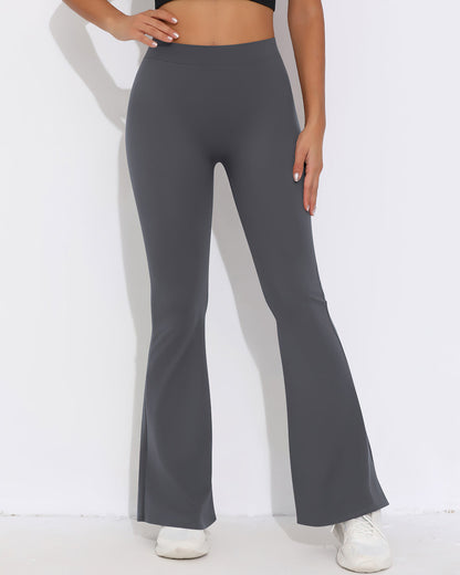 Celeste Scrunch Flare Leggings - Grey