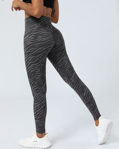 Chelsea Seamless Scrunch Leggings - Black