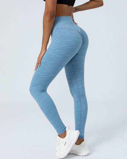 Chelsea Seamless Scrunch Leggings - Blue