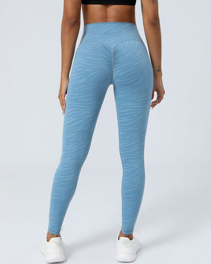 Chelsea Seamless Scrunch Leggings - Blue