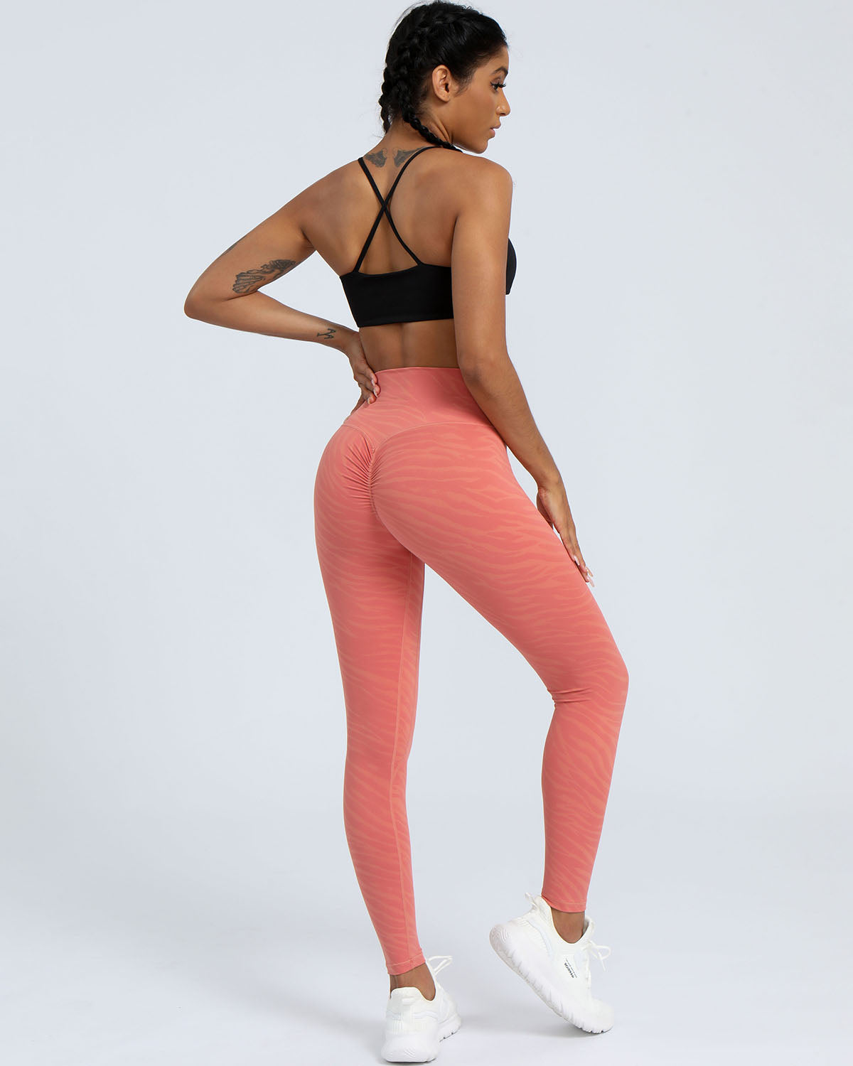 Chelsea Seamless Scrunch Leggings - Pink