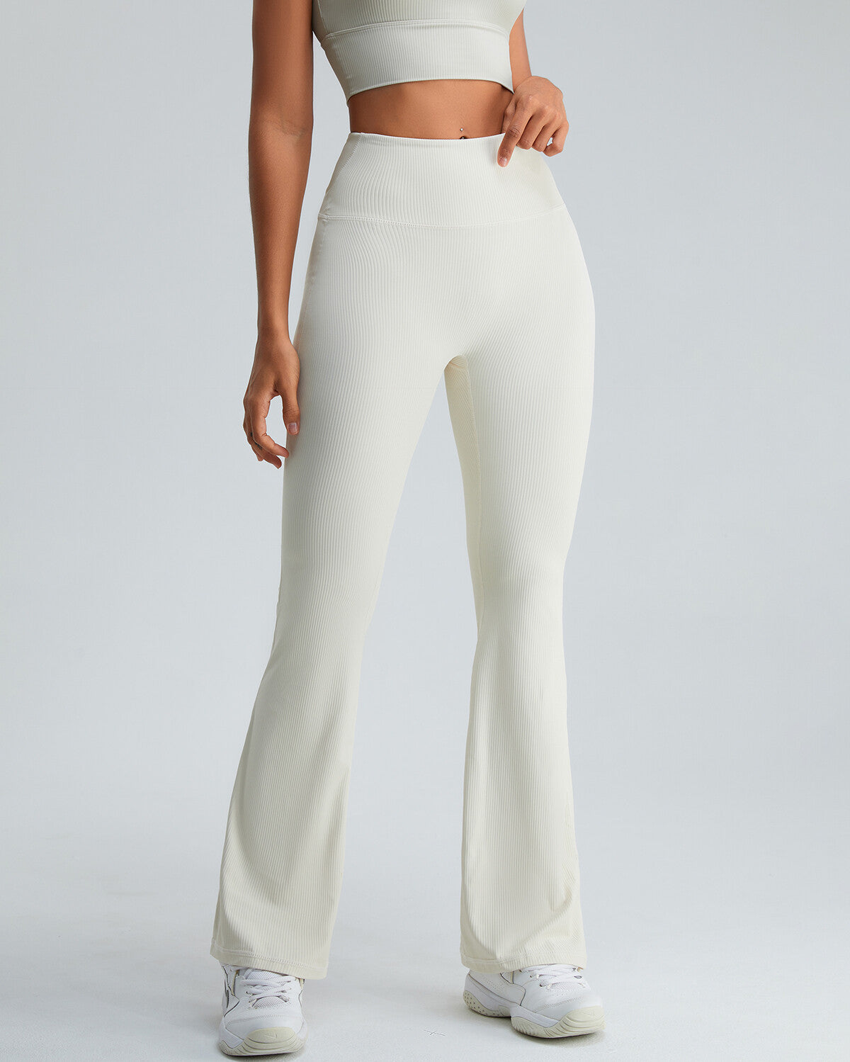 Christina Flare Leggings - Beige