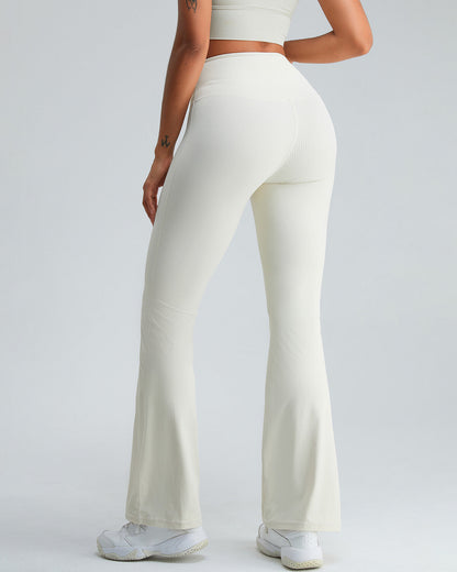 Christina Flare Leggings - Beige