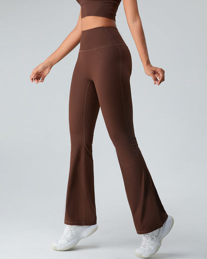 Christina Flare Leggings - Brown