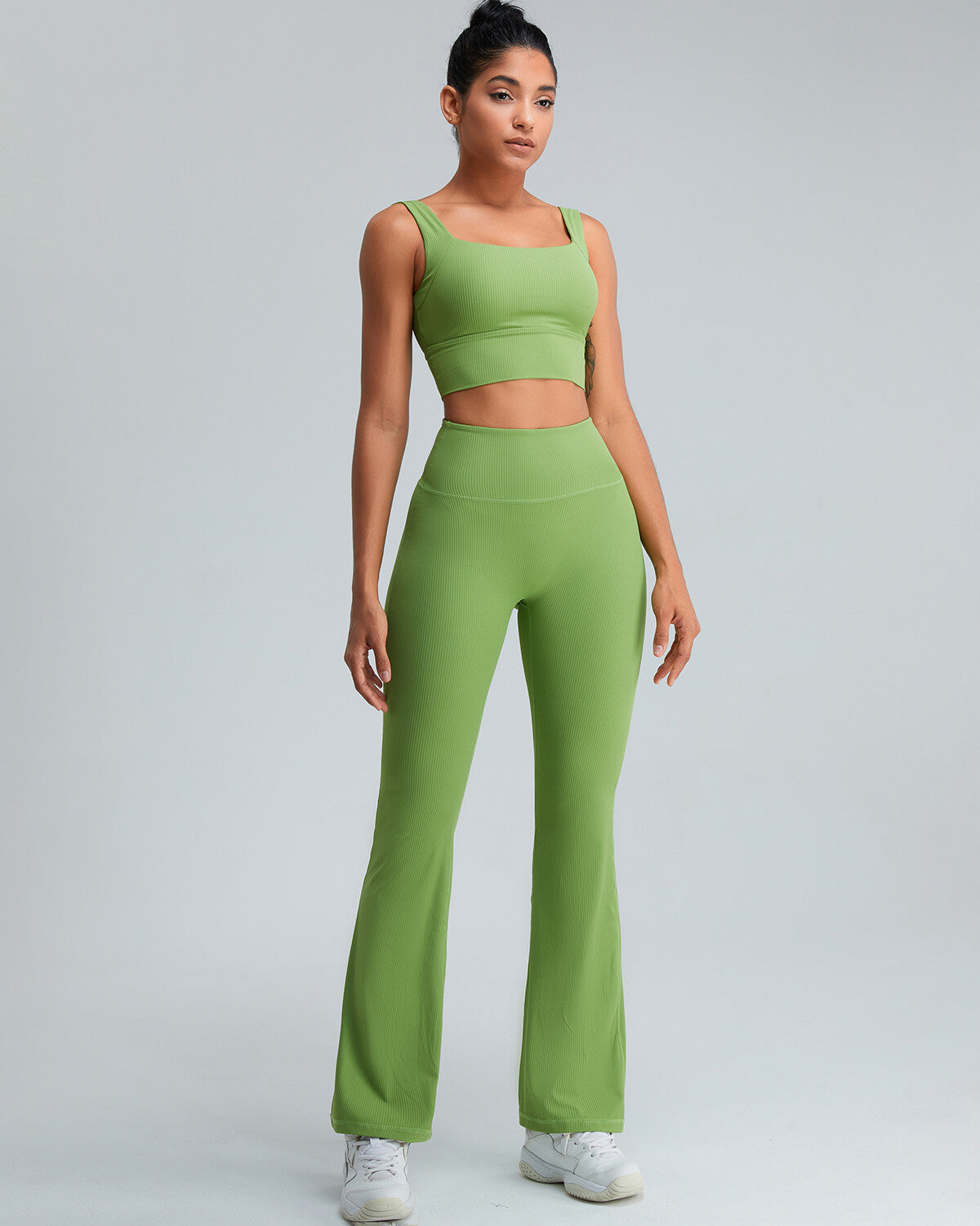 Christina Flare Leggings - Green