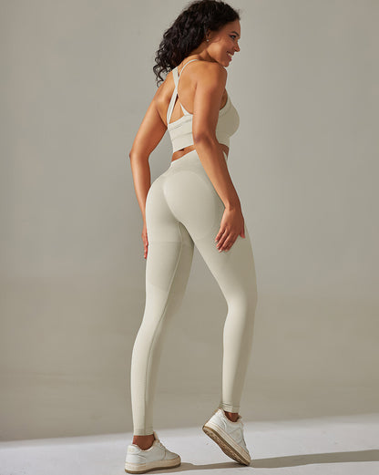 Cleo Seamless Leggings - Beige