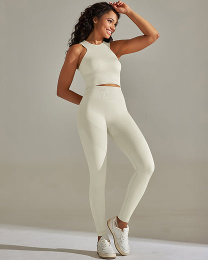 Cleo Seamless Leggings - White