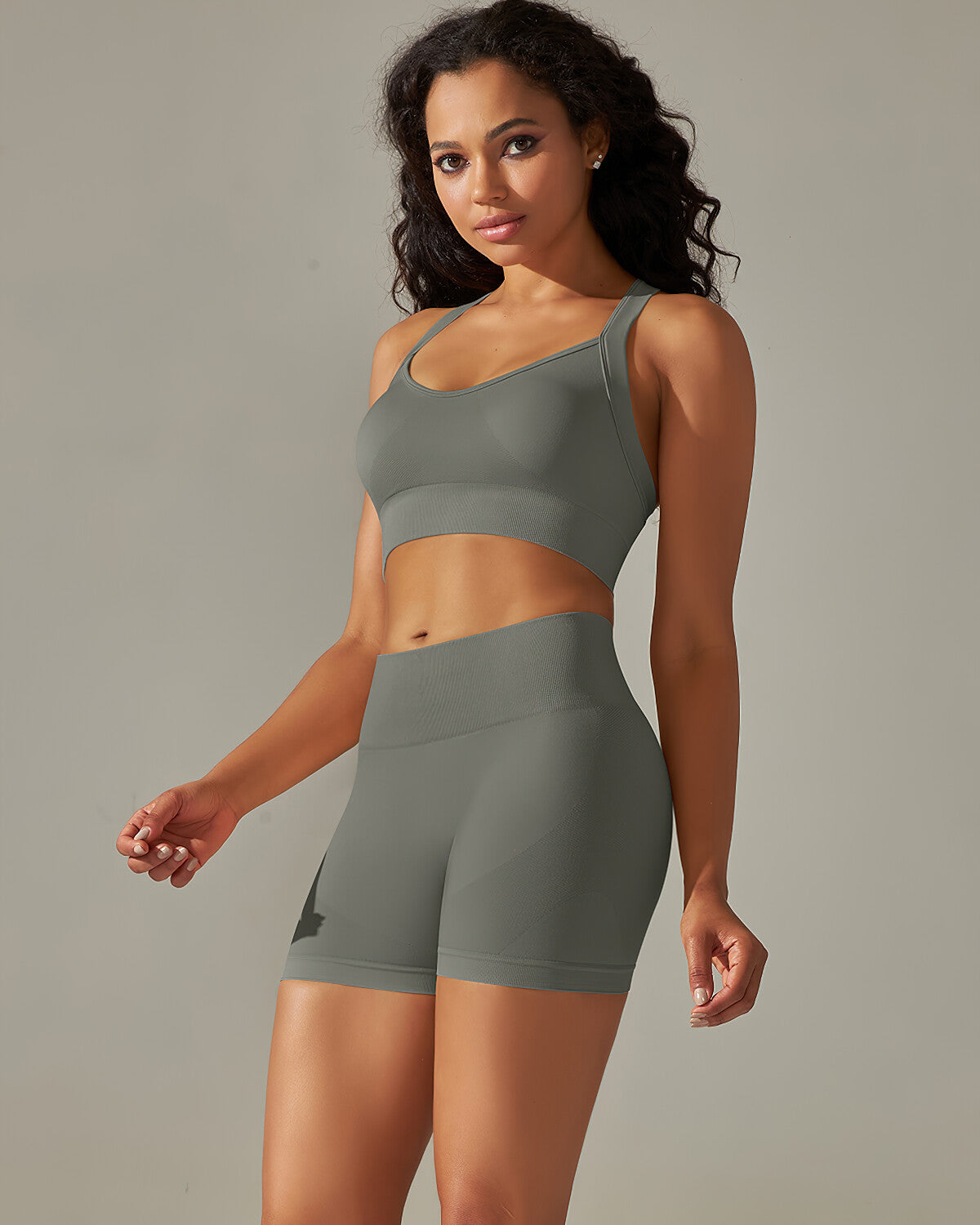 Cleo Seamless Shorts - Grey