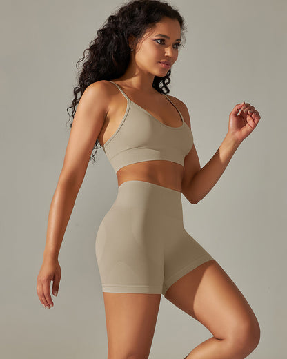 Cleo Seamless Shorts - Khaki