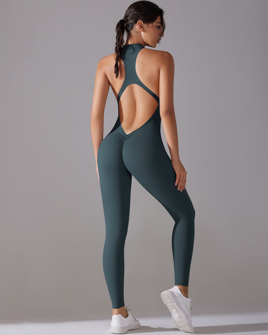 Coralie Seamless Scrunch Jumpsuit - Wood Green