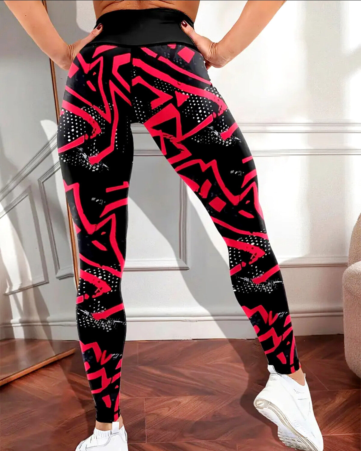 Crimson Pulse Leggings