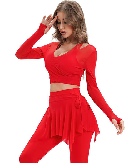 Aliza Cover-Up Skirt - Red