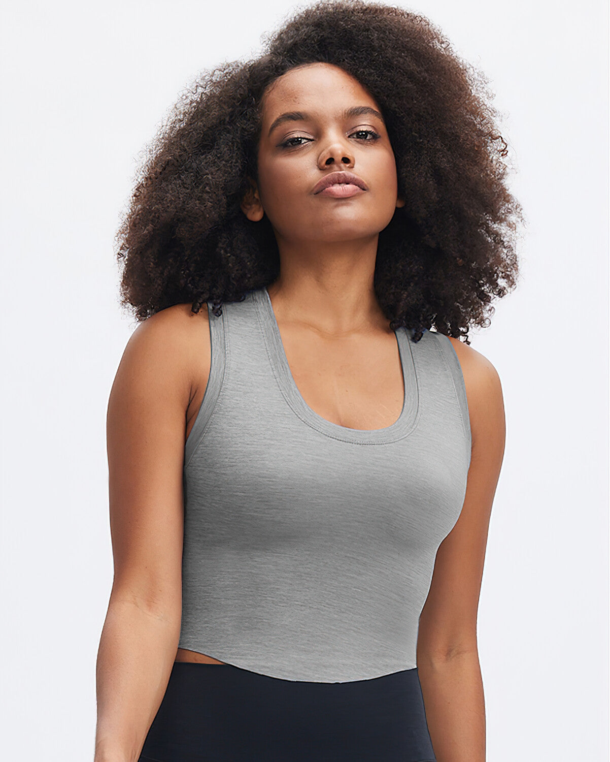 Dani Crop Top - Grey