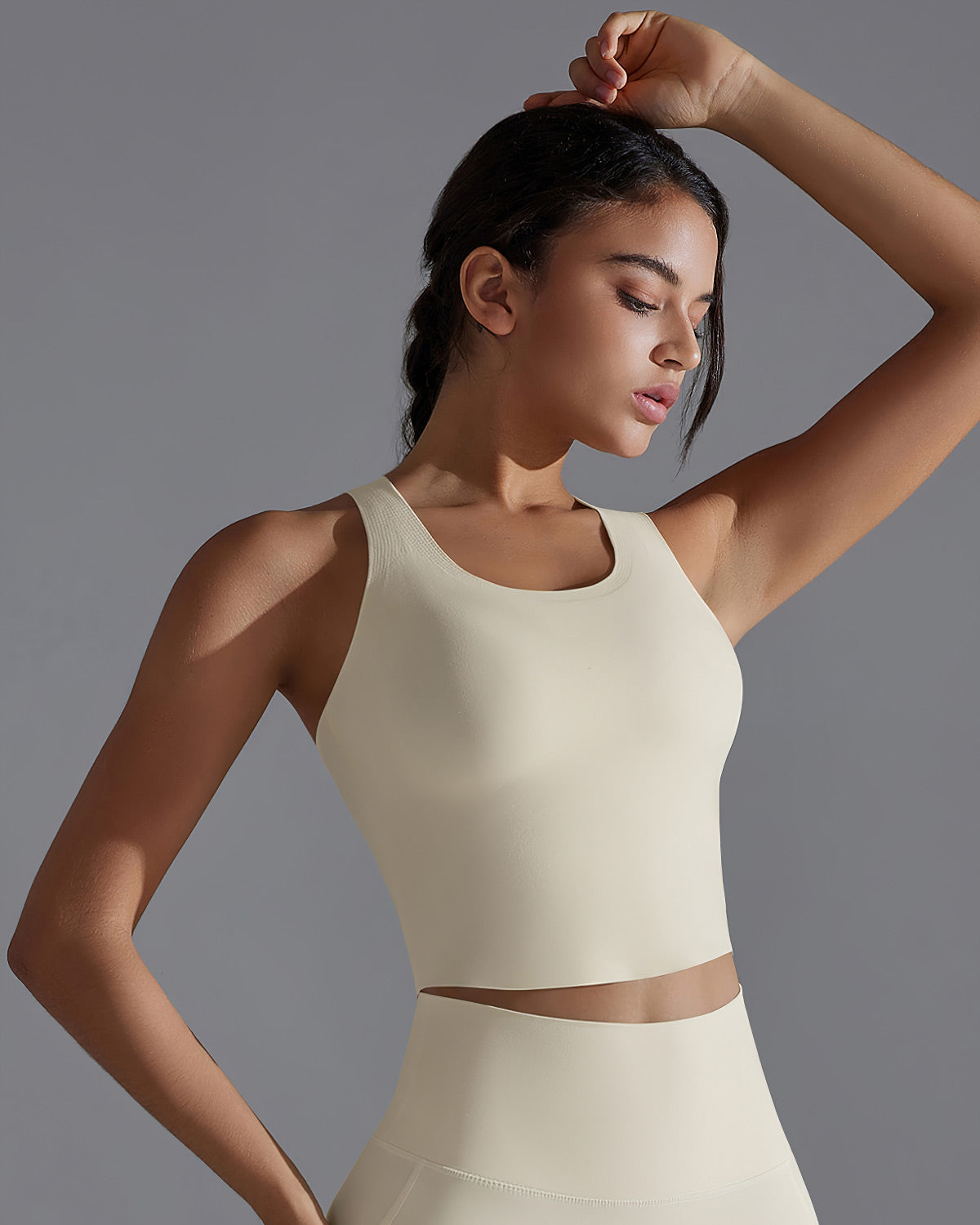 Delphine Crop Top - Beige