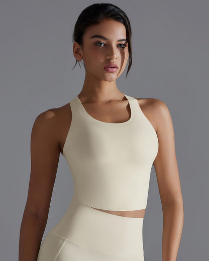 Delphine Crop Top - Beige