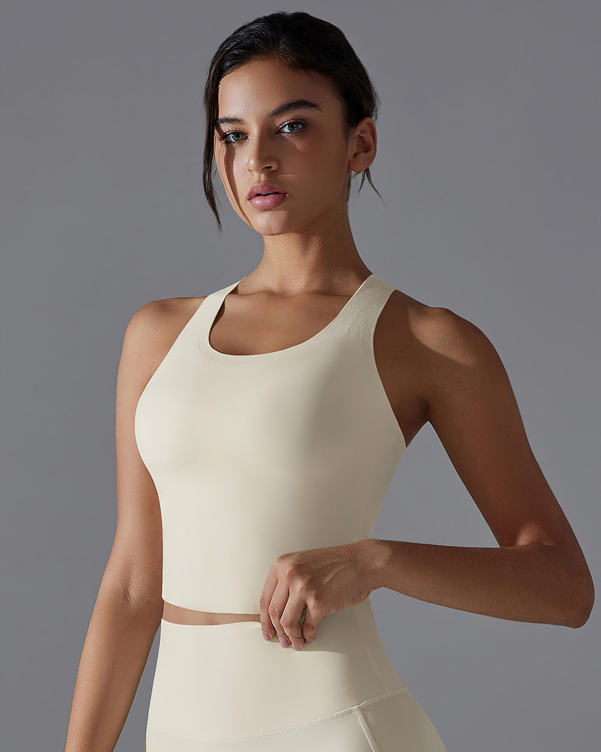 Delphine Crop Top - Beige