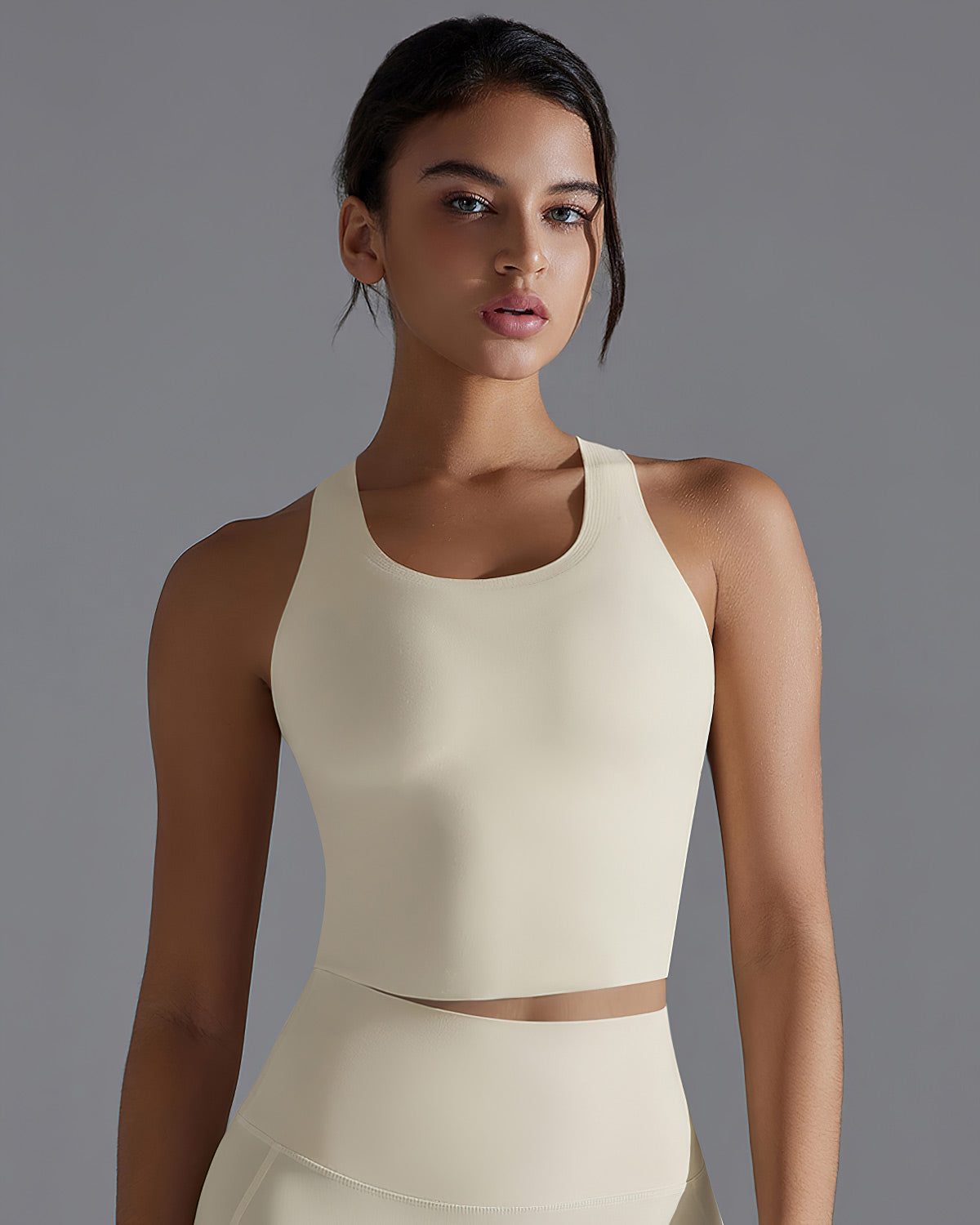 Delphine Crop Top - Beige