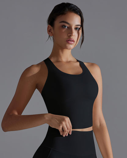 Delphine Crop Top - Black