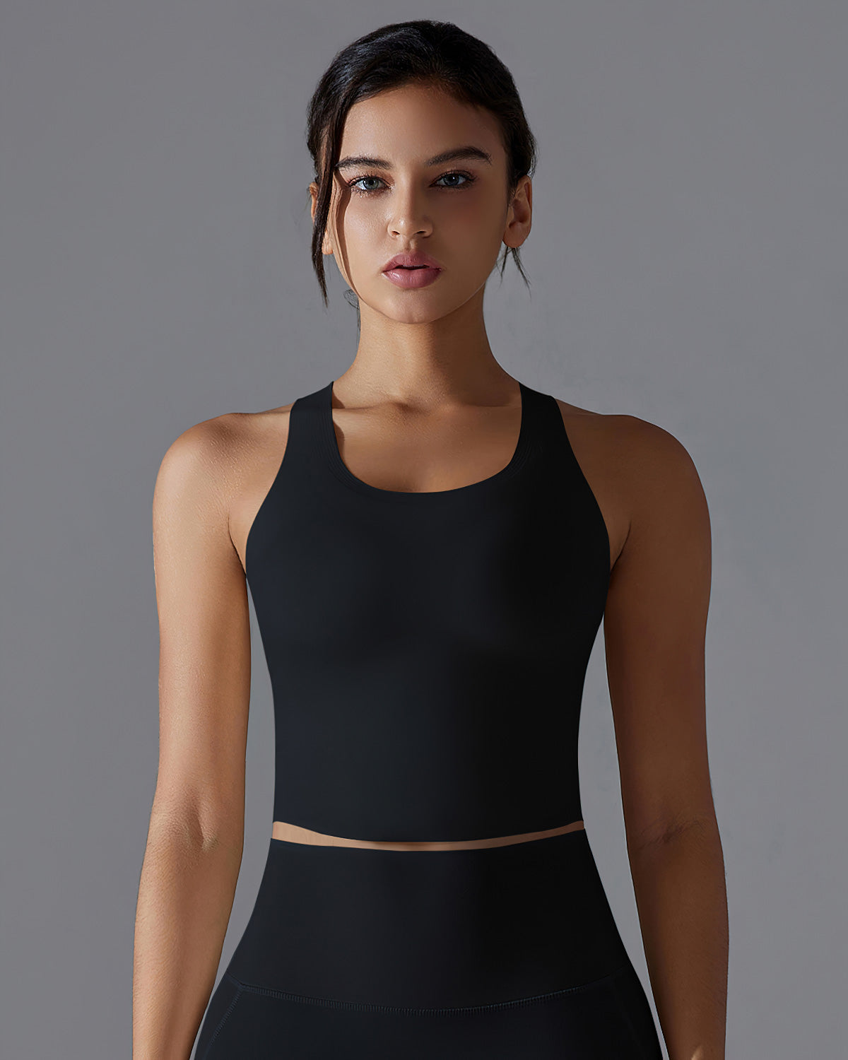 Delphine Crop Top - Black