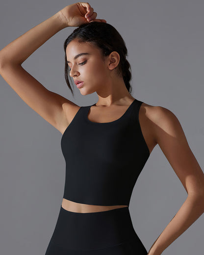 Delphine Crop Top - Black