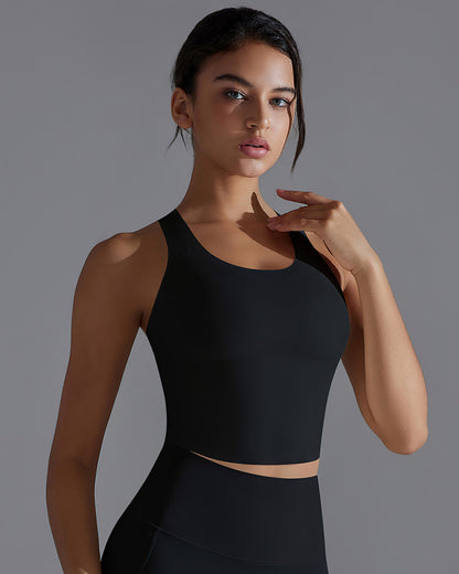 Delphine Crop Top - Black