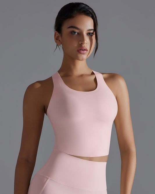 Delphine Crop Top - Blush Pink