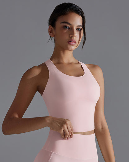 Delphine Crop Top - Blush Pink