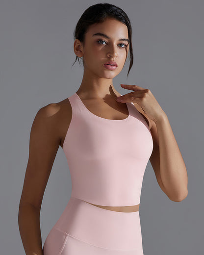 Delphine Crop Top - Blush Pink