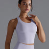 Delphine Crop Top - Misty Lilac