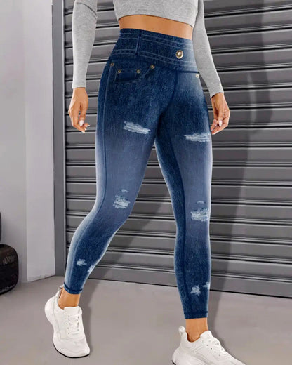 Denim Delight Leggings - Vintage