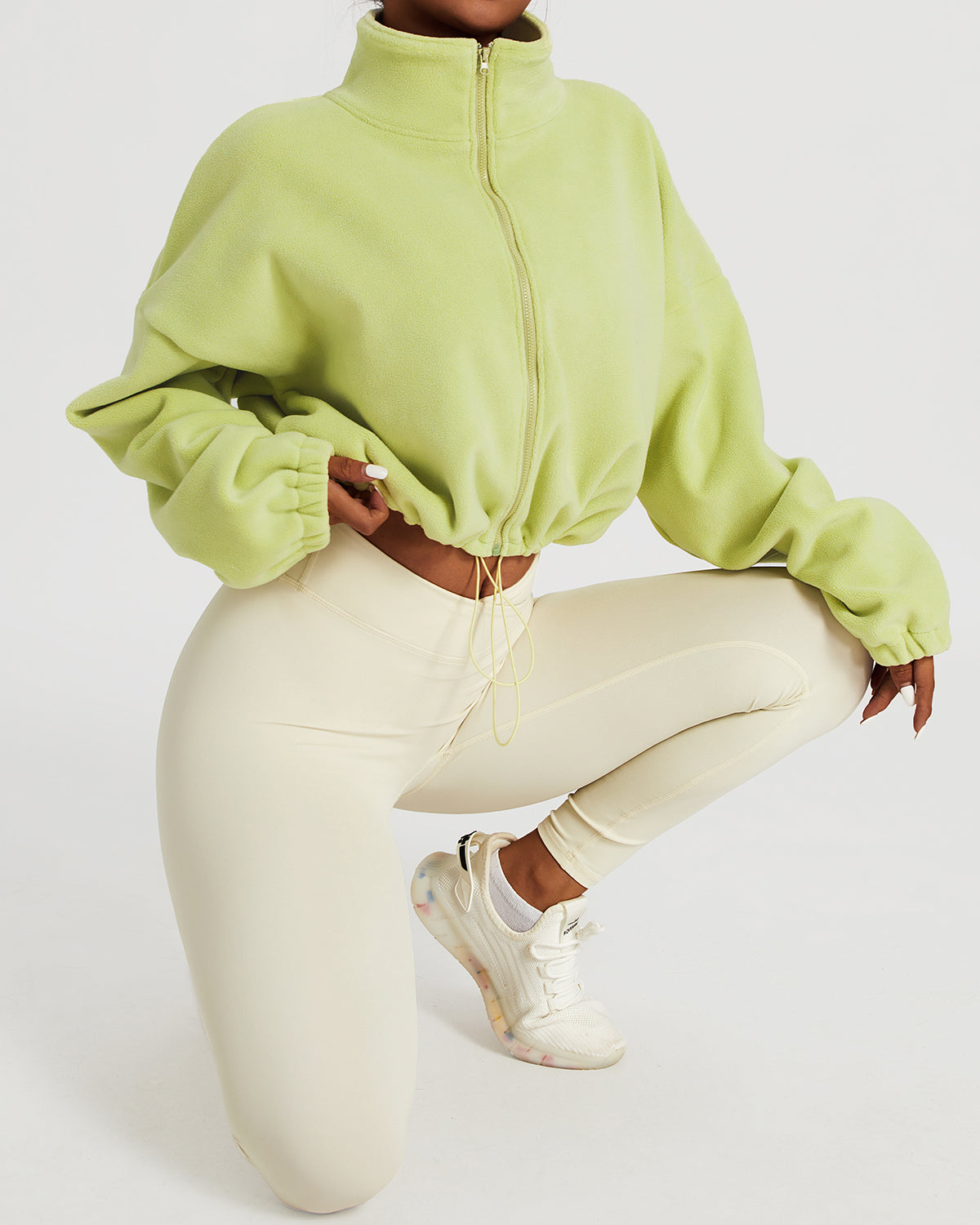 Ellie Crop Pullover - Green