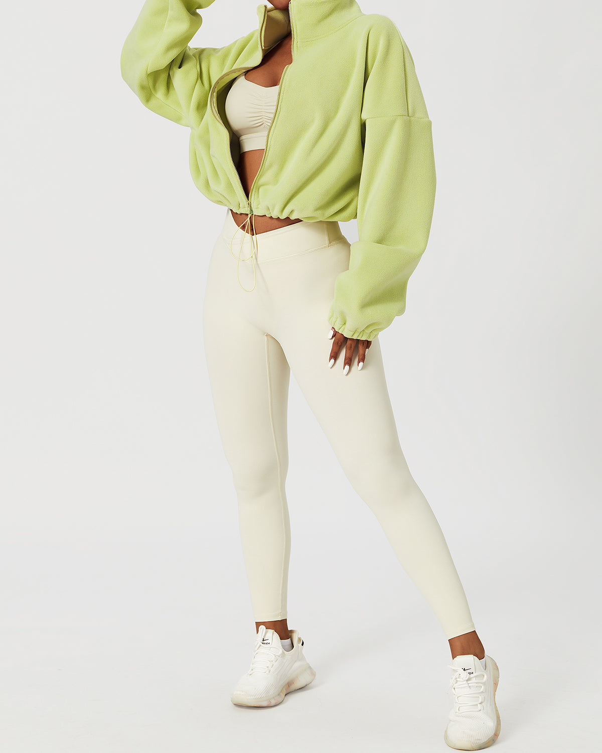 Ellie Crop Pullover - Green