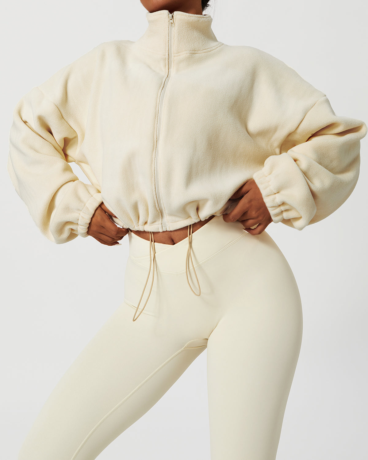 Ellie Crop Pullover - Beige