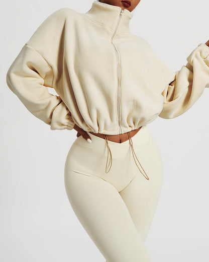 Ellie Crop Pullover - Beige