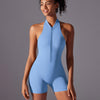 Elodie Seamless Scrunch Jumpsuit - Sky Blue