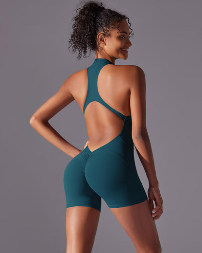 Elodie Seamless Scrunch Jumpsuit - Teal