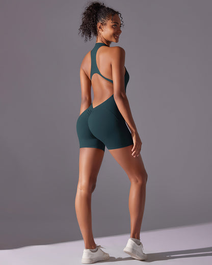 Elodie Seamless Scrunch Jumpsuit - Wood Green