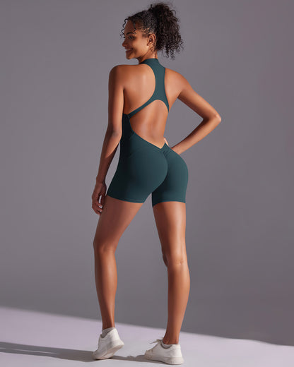 Elodie Seamless Scrunch Jumpsuit - Wood Green