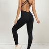 Estelle Seamless Scrunch Jumpsuit - Black