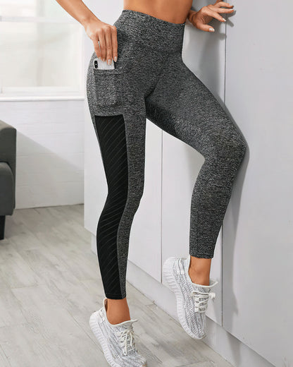 Evelyn Pocket Leggings - Heather Grey