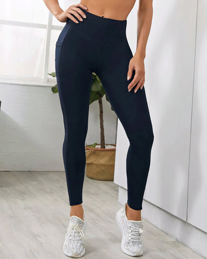 Evelyn Pocket Leggings - Navy