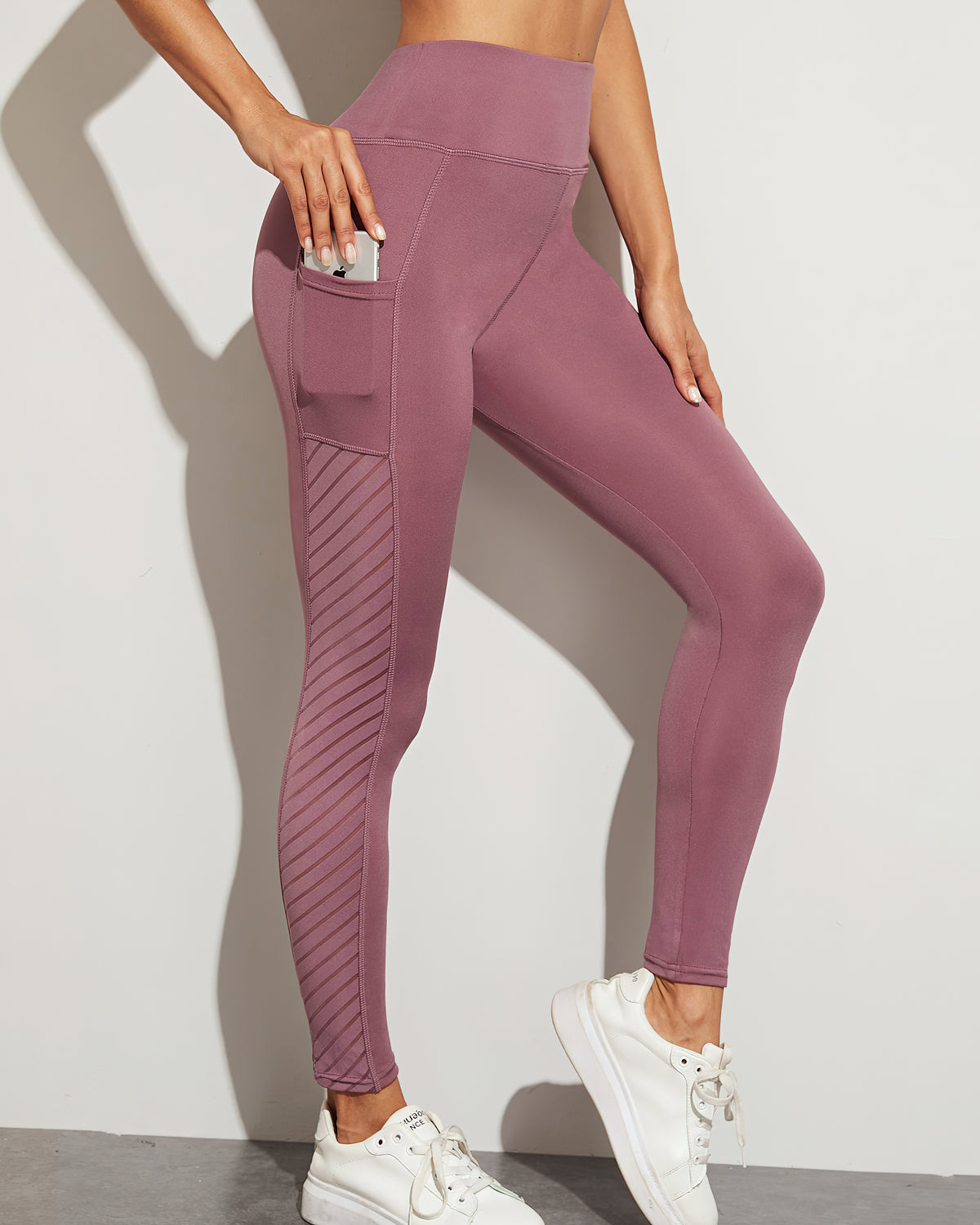 Evelyn Pocket Leggings - Pink