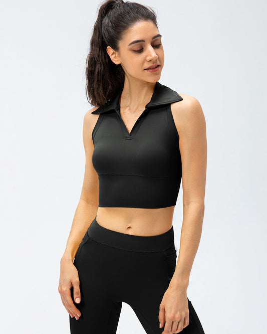 Athena Crop Top - Black