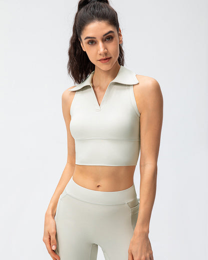 Athena Crop Top - Beige