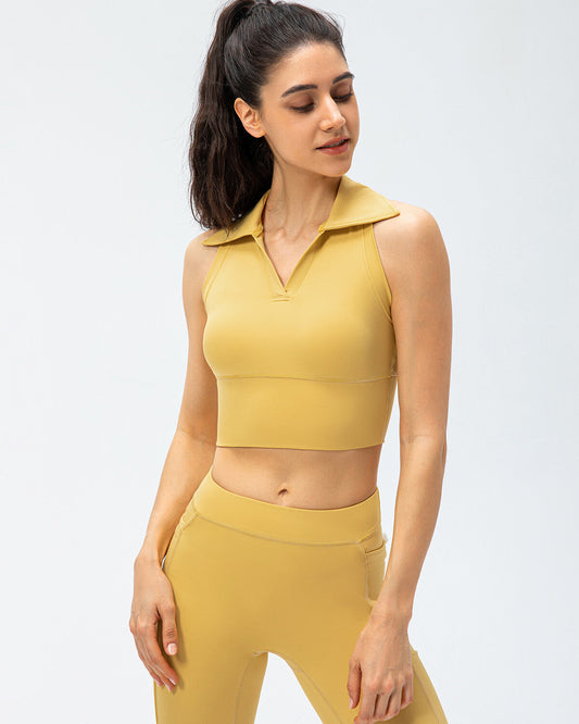 Athena Crop Top - Yellow