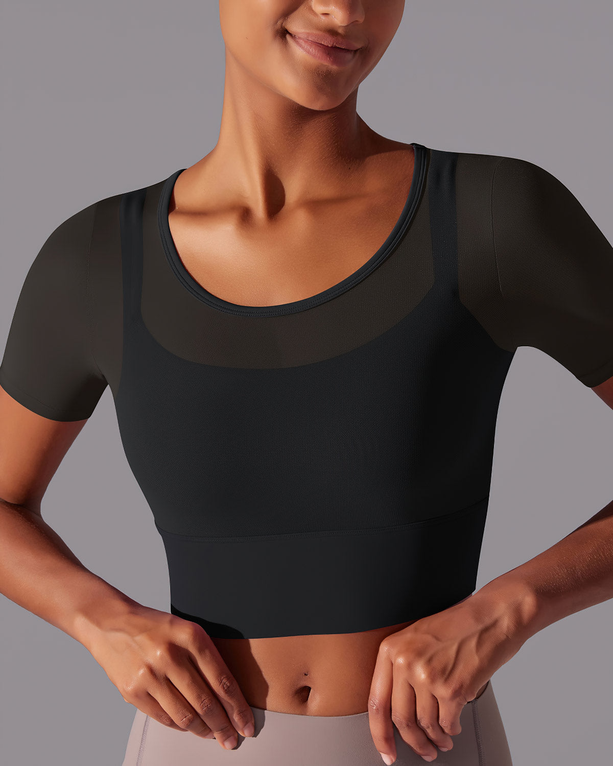 Faye Crop Top - Black