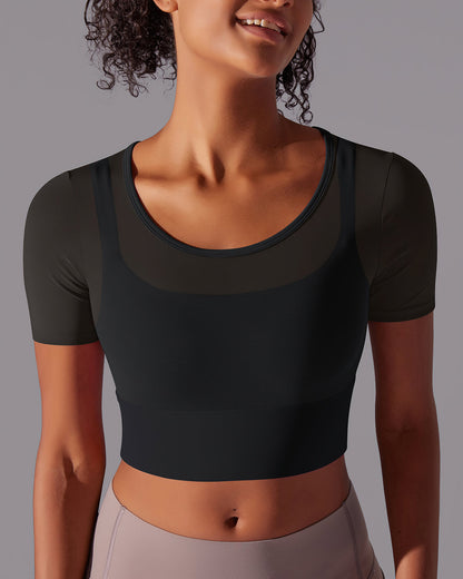 Faye Crop Top - Black