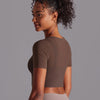 Faye Crop Top - Brown